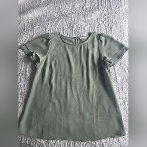 Reitmans Light Green Textured Blouse